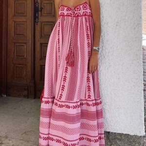 Maxi-jurk - Stijlvol - Vloeiend Model - Perfect voor Zomer Gelegenheden