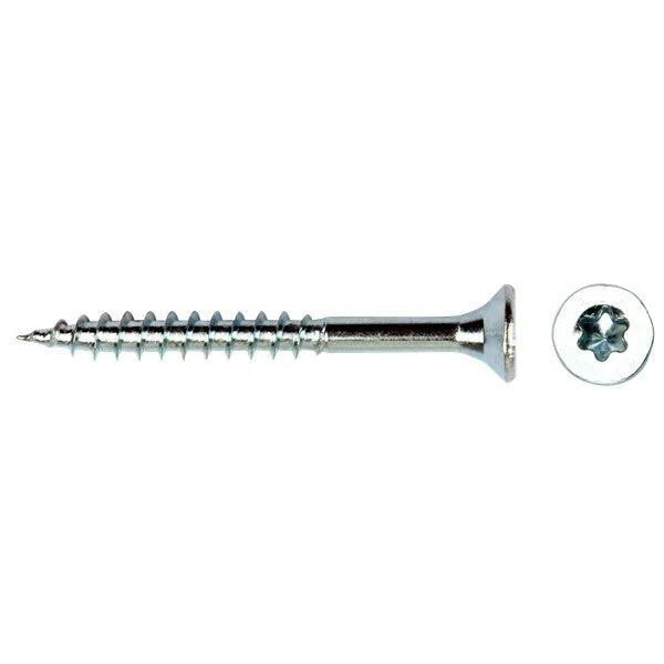 5.0 X 90 mm Spaanplaatschroef platkop verzinkt Torx (T25) 200 stuks - Afbeelding 2