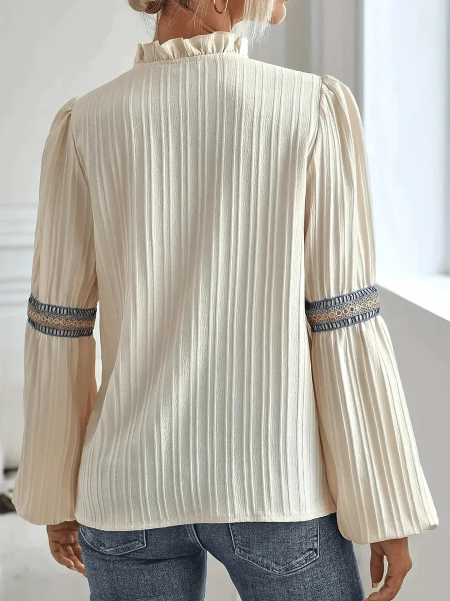 Damesblouse - Elegant - Luxe Katoen - Perfect voor Elke Gelegenheid - Afbeelding 4