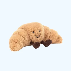 Cadeau Pop Croissant Knuffel | Lachend Brood Kussen | Schattige Pluchen Knuffelspeelgoed