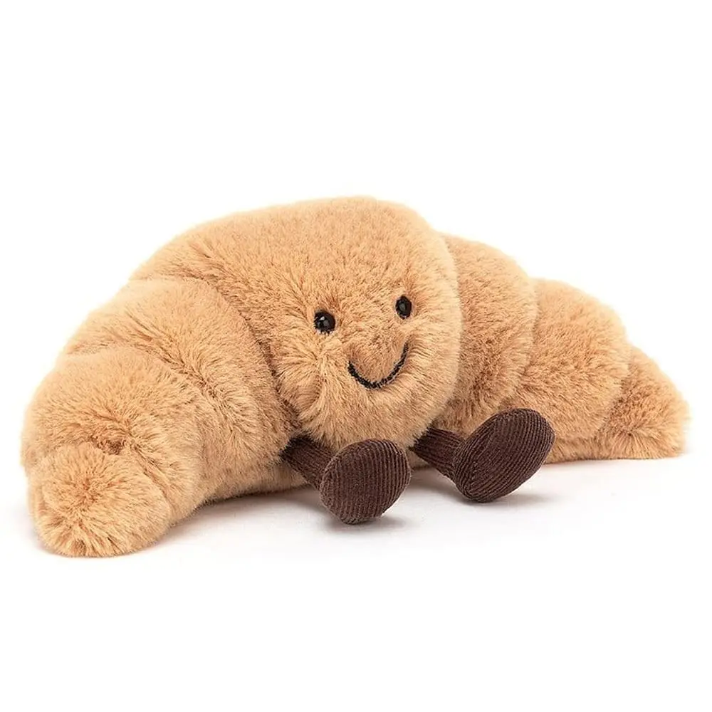 Cadeau Pop Croissant Knuffel | Lachend Brood Kussen | Schattige Pluchen Knuffelspeelgoed - Afbeelding 3