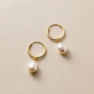 Oorbellen - Elegant - Zoetwaterparels, Sterling zilver, Verguld - Perfect voor Elke Gelegenheid